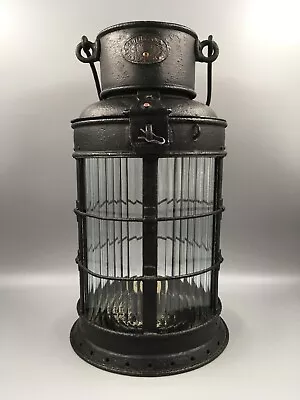 Eli Griffiths Black Metal Railway Lantern Late 19th Century Candle Light • $134.39