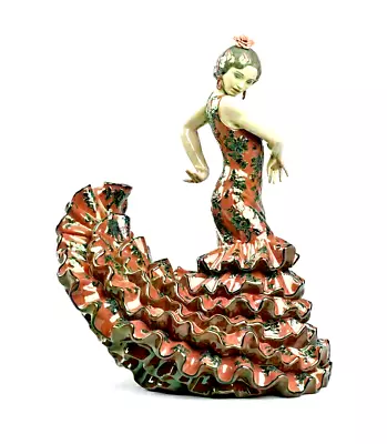 Lladro Flamenco Flair Woman Sculpture Red 01008765 Spanish • $5605