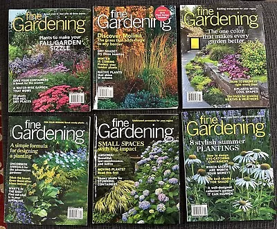 Taunton's Fine Gardening Magazine Lot Of 6 Used - 2018-2029 Landscaping Flowers • $10