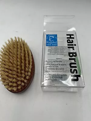 Kingsley Oval Military Style Rosewood Hair Brush Natural Bristle New In Box • $20.29