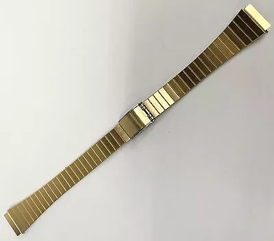 New SEIKO Ladies Authentic Gold Tone Stainless Steel Metal Watch Band B5208 13mm • $14.29