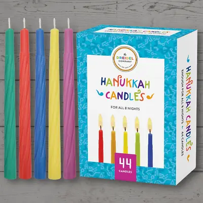 Menorah Candles Chanukah Candles 44 Colorful Hanukkah Candles For All 8 Nights • $9.99