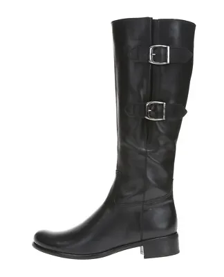 GABOR Womens Black Leather Knee High Boots Sz 5.5 NEW! • $95.40