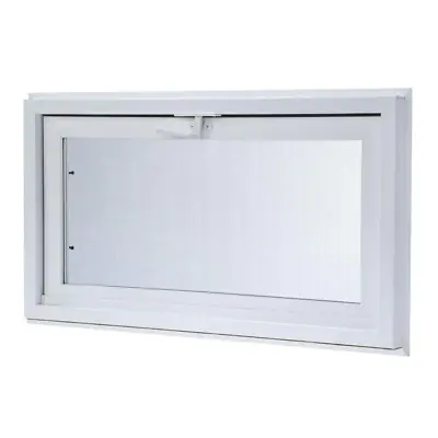 Hopper Vinyl Window Insulated Glass Heavy Duty Home Decor 31.75 In. X 17.75 In. • $127.60