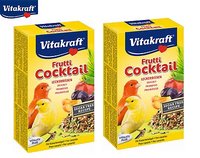 2 X 200g Vitakraft Bird Canary Fruit Cocktail Food Seed Feed Mix Extra Vitamins • £9.15