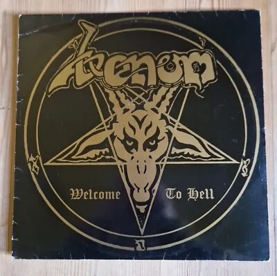 Venom Welcome To Hell 1st UK Press Vinyl LP Silver Labels Neat Records NEAT1002  • £95