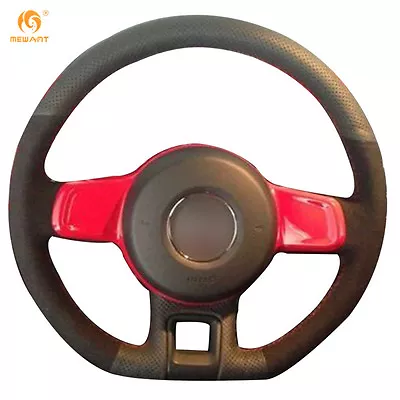 Leather Suede Steering Wheel Cover For VW Beetle 2012-2016 Up 2013-2016 #DZ74 • $41.99