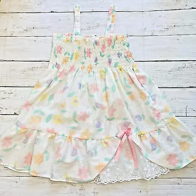 Vintage Beautiful Girl's Spring Pastel Floral Dress-Size 6X • $25