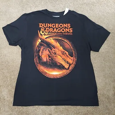 Dungeons And Dragons Men’s Size XL Black Graphic Cotton T-Shirt  NEW With Tags • $10.99