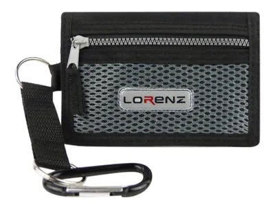 Lorenz Men's Boys Sports Wallet Canvas Belt Clip Tri-fold  • £8.78