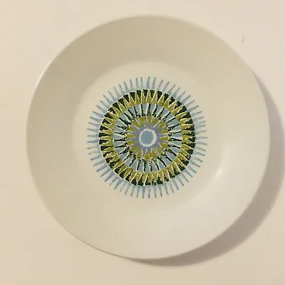 Vtg MCM J G Meakin Ironstone Aztec Bread Plate 7” Mod Blue Green Replacement • $9.99