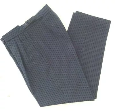 £29 • Buy Mens Navy Blue Pinstripe Trouser Morning Suit Masonic Ascot Wedding Dress