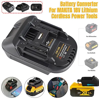 Makita 18V Slider Li-ion Battery Convert To DEWALT 20V(Max) Power Tools Adapter • $13.99