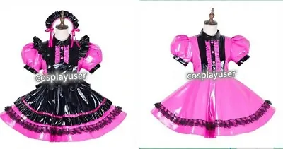 Lockable Sissy Maid PVC Vinyl Dress Cosplay Costume Tailor-made • $63.50