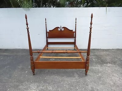 1940s Mahogany Full Size Poster With Finial Bed 4668 • $1147.50