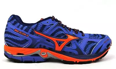 Mizuno Women's Running Shoes Wave Elixir 7 Purple Orange Navy Size 6 Wide New • $52.98