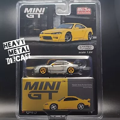 Mini GT - CHASE - Nissan Silvia Rocket Bunny Yellow (2024 MiJo Exclusives) • $29.95