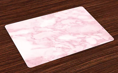 £14.99 • Buy Marble Place Mats Set Of 4 Soft Granite Texture