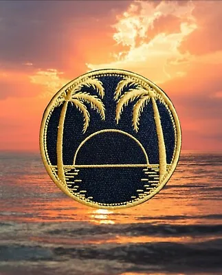 10 Cm SUNSET Badge Logo  Hook And Loop Sew On • £5.50