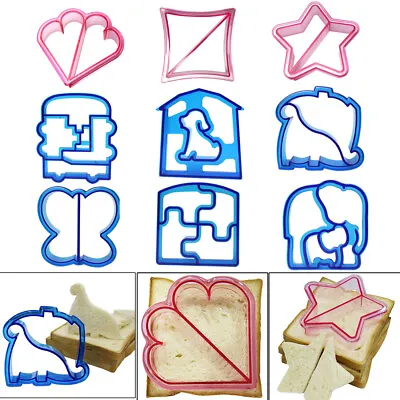£12.98 • Buy 9x DIY Sandwich Cutter Cookie Biscuit Cutter Cake_Bread Toast Mold Mould Maker