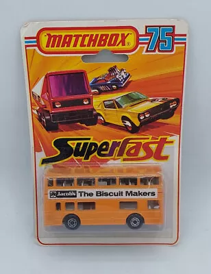 1976 Lesney Matchbox Superfast Biscuit Makers Double Decker Bus • $55