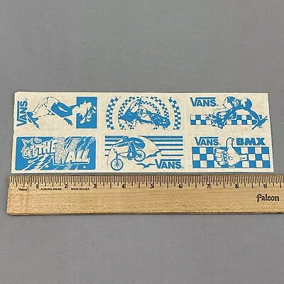 NOS Vintage Vans Skateboard Sticker BMX Surf Original 70s 80s Bike Off The Wall • $24.95