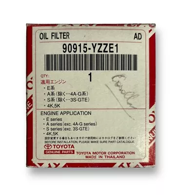 Toyota Genuine Oil Filter 90915-YZZE1 Free Postage • $20.95