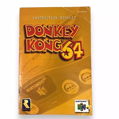 Donkey Kong 64 (Nintendo 64 N64) Instruction Booklet / Manual Only • $9.90