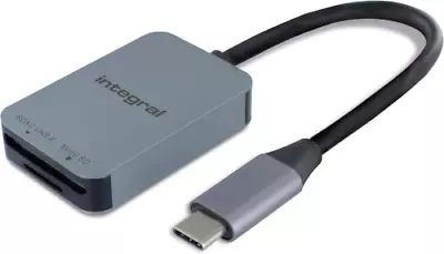 Integral Dual Slot UHS-II SD & UHS-I Micro USB C 3.0 With Type-C Cable  • £20.09