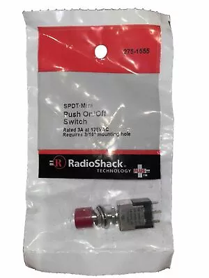 RadioShack SPDT Mini Push On/Off Switch 275-1555 3A @ 125VAC • $9.99