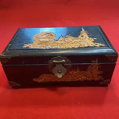 Vintage Oriental Style Jewelry Box • $20