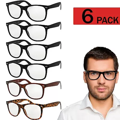 Reading Glasses  Mens Womens Reader 6 Pack Style Frames Style NEW Retro Look • $13.95