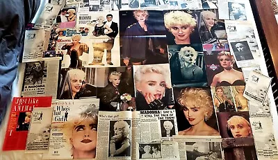 MADONNA WHO'S THAT GIRL Pinups POSTER Clippings Music Magazines Vintage 1987 Lot • $15.99