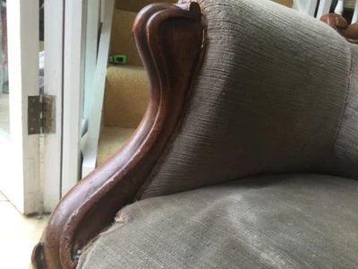 £65 • Buy Antique Victorian, Vintage, High Back Arm Chair
