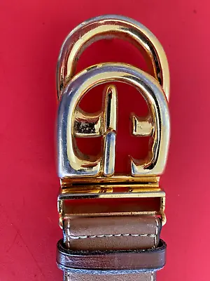 Vintage Gucci Belt Buckle And Belt • $92