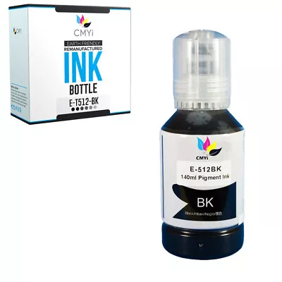 Replacement Black Ink Bottle For Epson 512 Fits Expression ET 7700 7750 Printer • $12.09