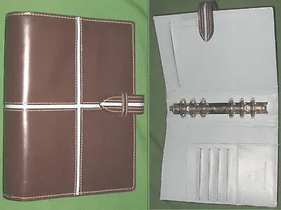 COMPACT ~ 1.0  Teal & Brown FAUX LEATHER Franklin Covey 365 Planner BINDER 2080  • $29.99