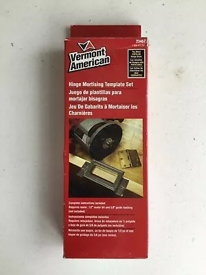 Vermont American Door Hinge Mortising Steel Template Set 4” & 3-1/2” New USA • $14.95