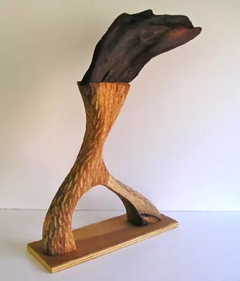 Modern Abstract Brutalist Live Edge Wood Art Sculpture J.B. Blunk Style • $179.98
