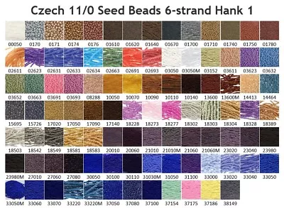 Czech 11/0 Preciosa Rocaille Glass Seed Beads 6-strand Mini Hank Or 24 G Vial 1 • $3.49