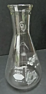  Chemistry Lab Glassware KIMAX 500 Ml Filtration Flask No. 27060 • $10