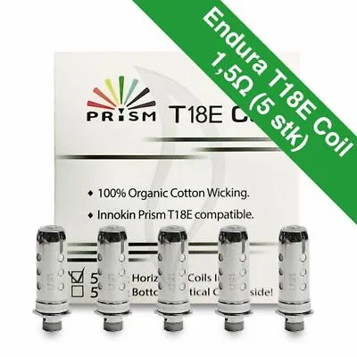 INNOKIN Prism T18E Coil T18II Mini 2 V2 Coil T22E Coil 1.5Ω Ohm Endura (pk 5) UK • £7.95