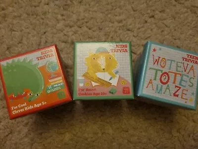 Talking Tables Kids & Teen Trivia - All 3 New & Sealed. • £2.99