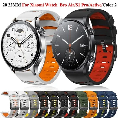 22 20mm For Xiaomi MI Watch S1 Pro Active Color 2 Band Strap Silicone Bracelet • £7.02