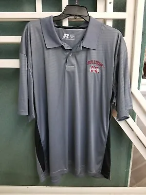  Mississippi St State Bulldogs Golf Polo Shirt Men XXL  100%Polyester Gray  • $9.95