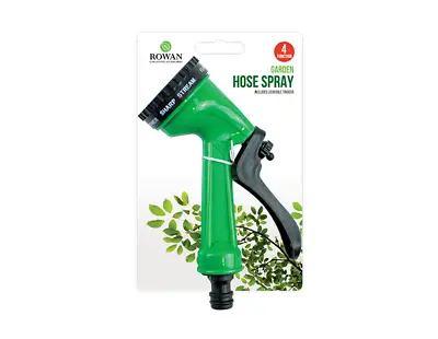 Water Spray Gun 4 Function Nozzle Connector Spray Gun Outdoor Garden Hose Pipe • £4.99