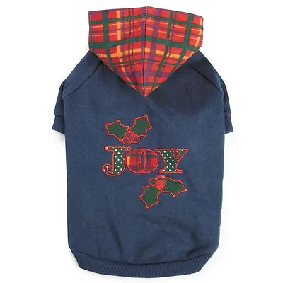 $19.99 • Buy Christmas Dog Hoodie Shirt Holly Days Pet Sweater  Xmas Clothing Holiday Top