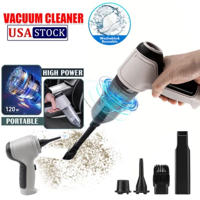 $18.99 • Buy 9000Pa 4In1 Wireless Vacuum Cleaner Cordless Handheld Vacuum For Auto Car Home