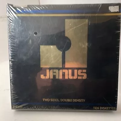 Janus Blue 8  Diskettes Formatted 1024 Byte Old Stock SEALED 10 Pack NEW RARE • $69