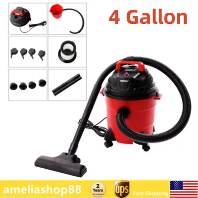 4 Gallon Wet&Dry Vacuum Small Shop Vac Cleaner Hose Durable Lightweight Portable • $57